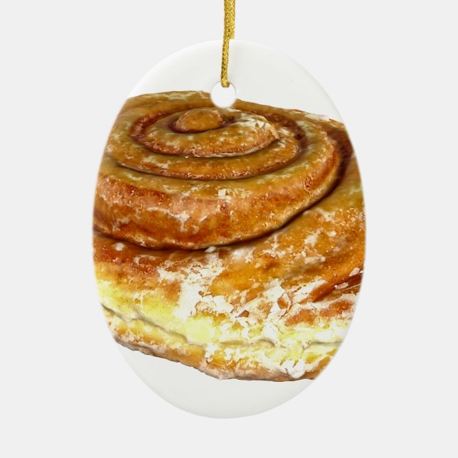 Honey Bun Ceramic Tree Decoration (Front)