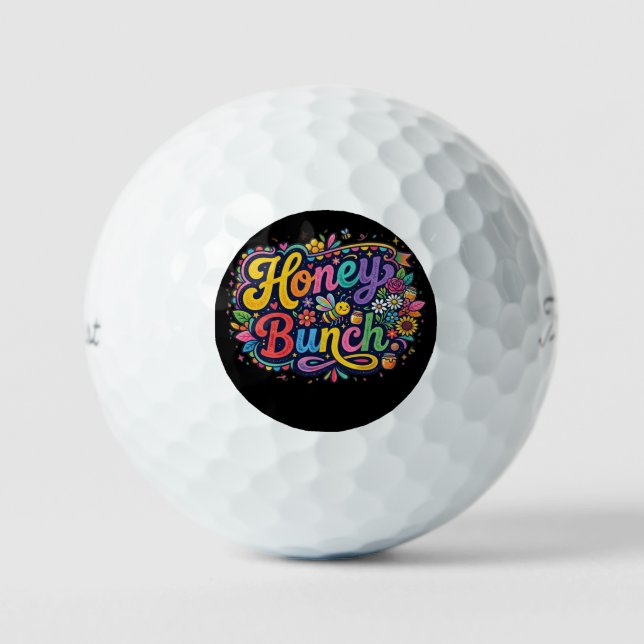 Honey Bunch — T-Shirt Design Golf Balls (Front)
