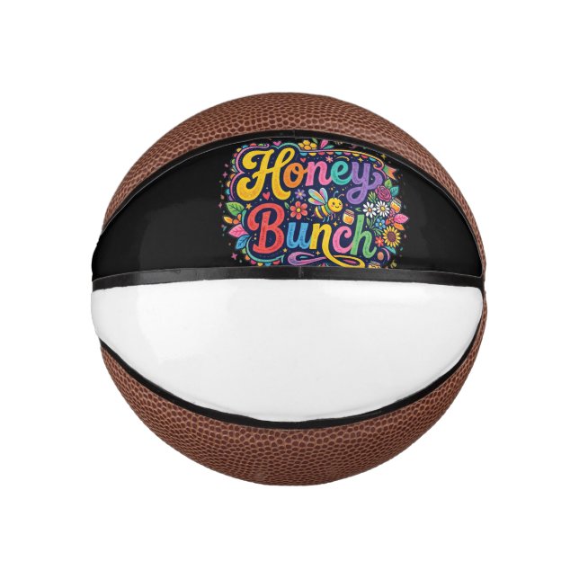 Honey Bunch — T-Shirt Design Mini Basketball (Front)