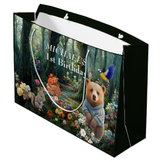 Honey Bunny and Boo Bear  Large Gift Bag