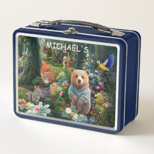 Honey Bunny and Boo Bear  Metal Lunch Box