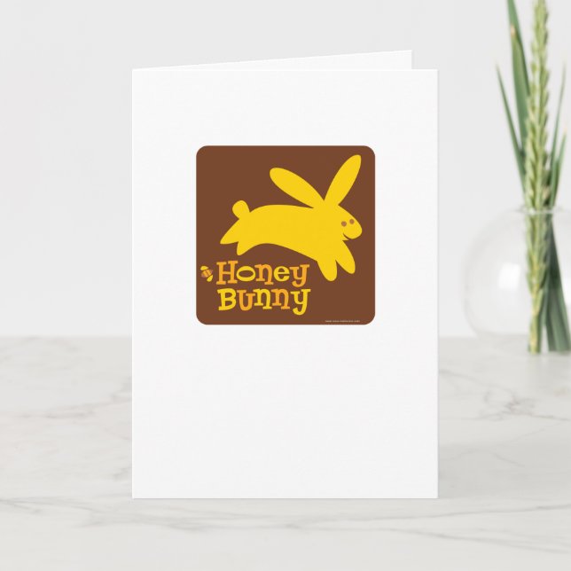 Honey Bunny Greeting Card (Front)