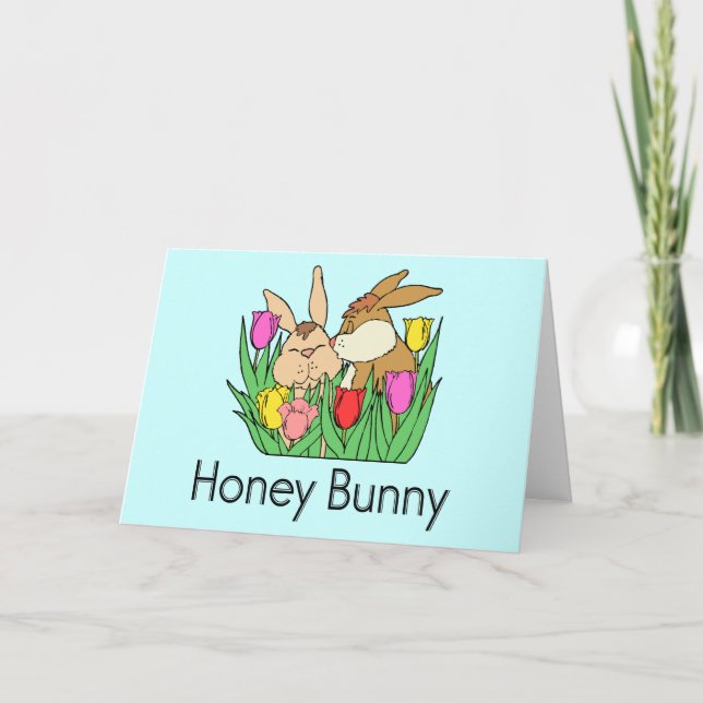 Honey Bunny Holiday Card (Front)