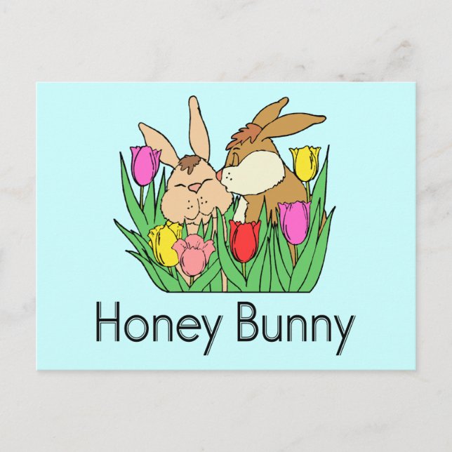 Honey Bunny Postcard (Front)