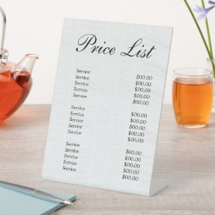 Honey Business Price List Pedestal Sign