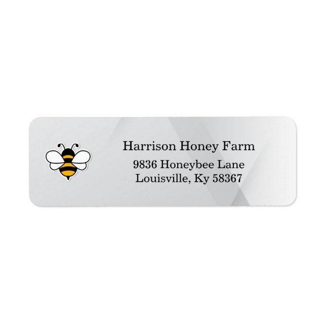 Honey Business Return Address Label (Front)