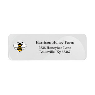 Honey Business Return Address Label