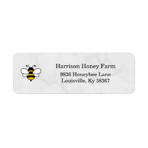 Honey Business Return Address Label