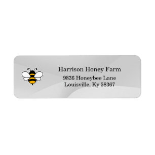 Honey Business Return Address Label