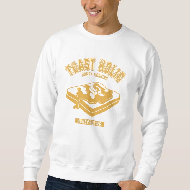 Honey Butter (Arrangement Toast College Style Illu Sweatshirt (Front)