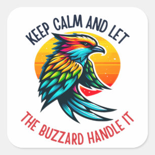 Honey Buzzard Adaptability and Keen Vision Square Sticker