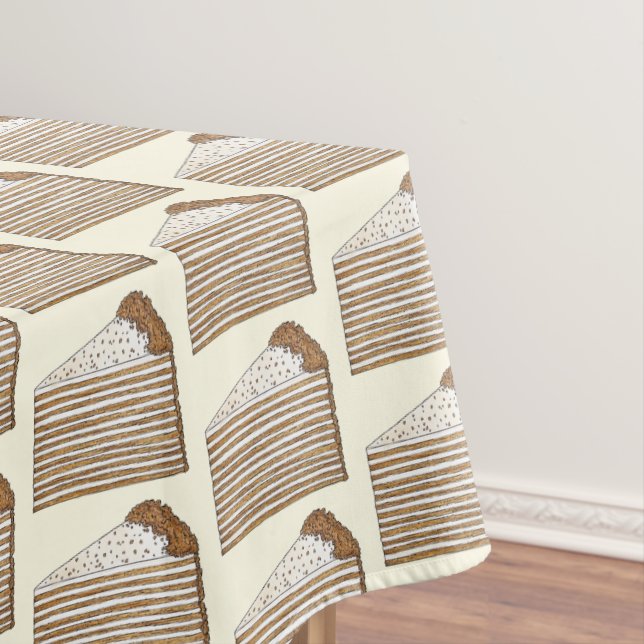 Honey Cake Russian Ukrainian Dessert Bake Sale Tablecloth (In Situ)