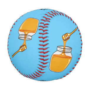 Honey cartoon illustration baseball