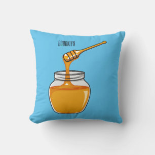 Honey cartoon illustration  cushion