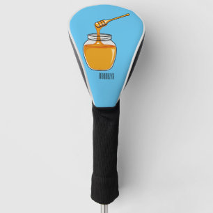 Honey cartoon illustration golf head cover