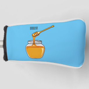 Honey cartoon illustration  golf head cover
