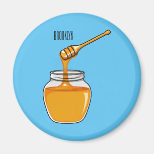 Honey cartoon illustration  magnet