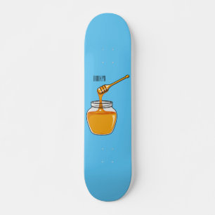 Honey cartoon illustration  skateboard