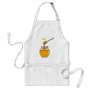 Honey cartoon illustration  standard apron