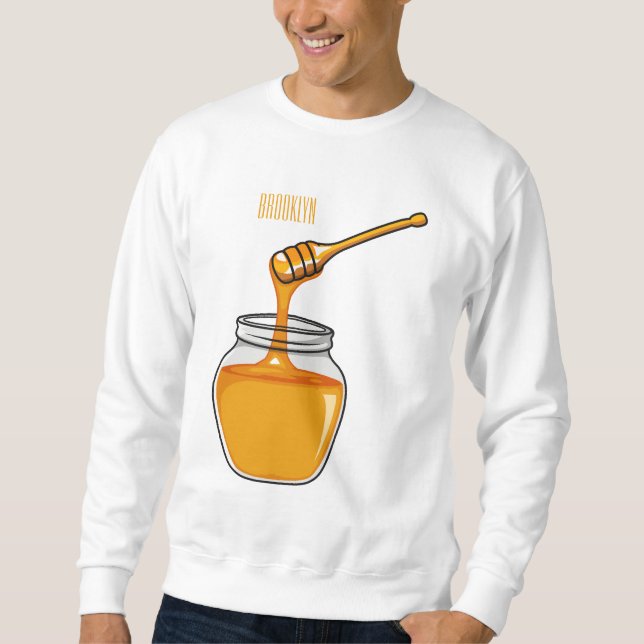Honey cartoon illustration  sweatshirt (Front)