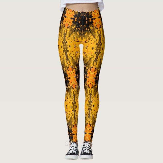 Honey Coloured Women's Leggings (Front)