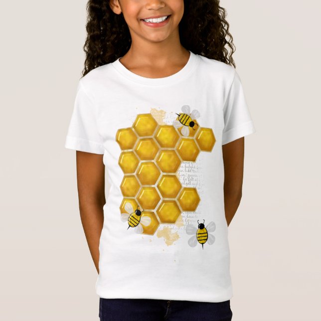 Honey Comb 3D Whimsey  T-Shirt (Front)