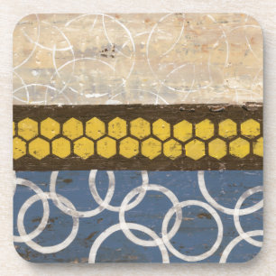 Honey Comb Abstract I Coaster