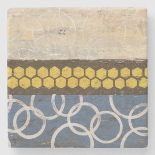 Honey Comb Abstract I Stone Coaster