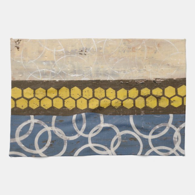 Honey Comb Abstract I Tea Towel (Horizontal)