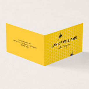 Honey Comb and Bees Business Card