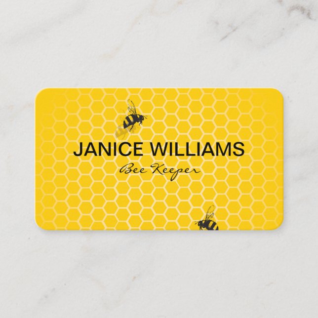 Honey Comb / Bee Keeper Business Card (Front)