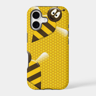 Honey Comb Yellow Gold Bee Bees Pattern Art