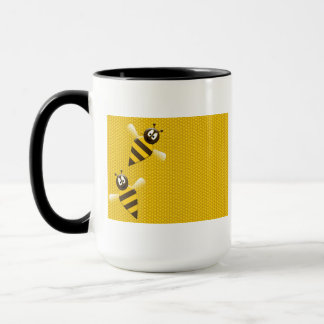 Honey Comb Yellow Gold Bee Bees Pattern Art Mug
