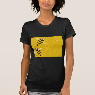 Honey Comb Yellow Gold  Bee Bees Pattern Art T-Shirt