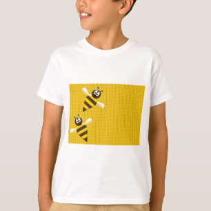 Honey Comb Yellow Gold  Bee Bees Pattern Art T-Shirt