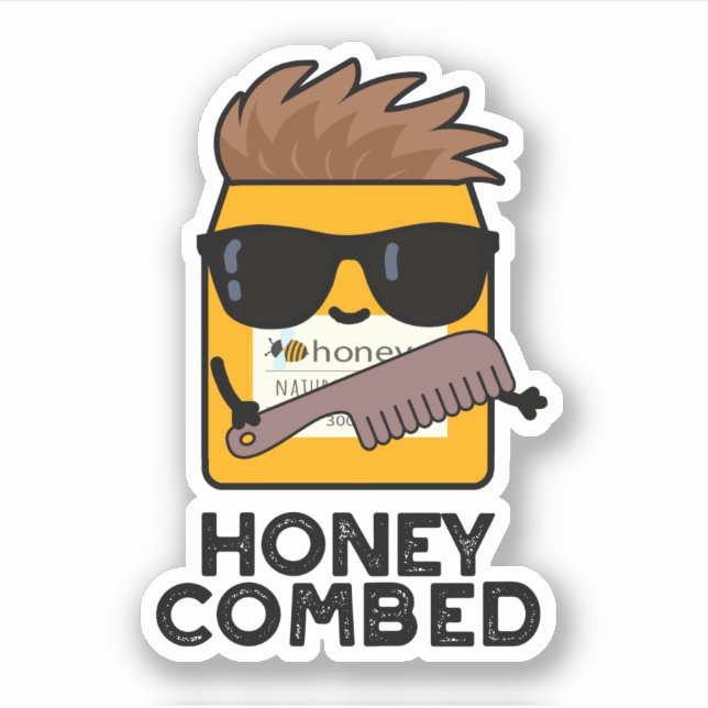 Honey Combed Funny Honey Pun  (Front)