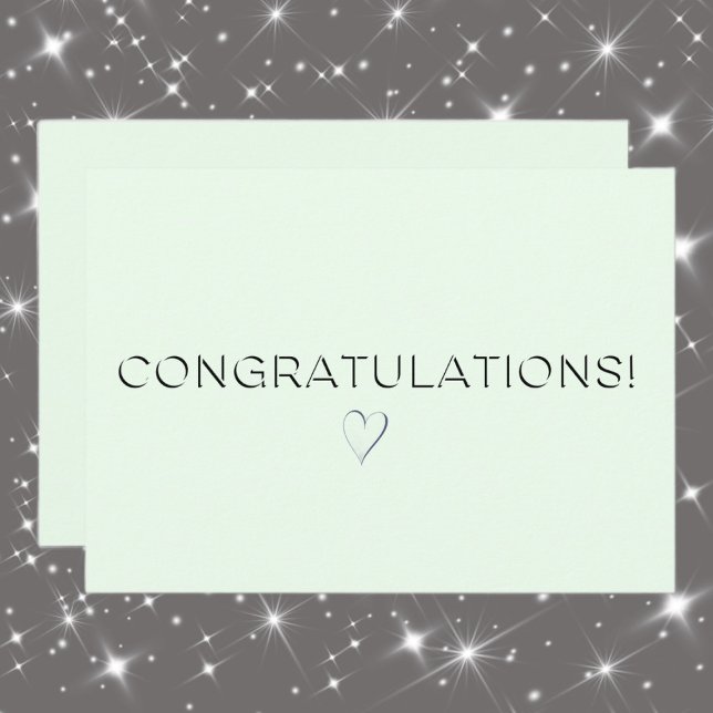 Honey Dew Elegant All Occasion Congrats Flat Card (Creator Uploaded)