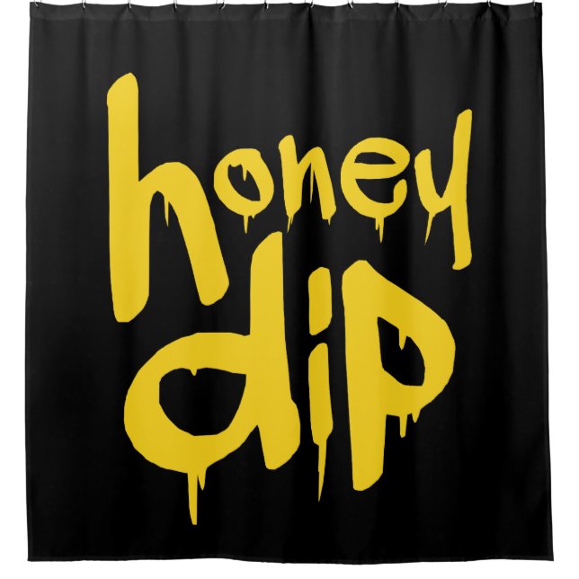 honey dip shower curtain (Front)