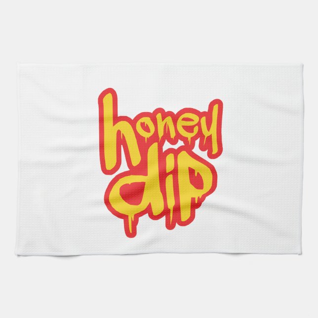 honey dip tea towel (Horizontal)