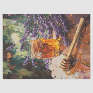 Honey Dipper and Lavender Scenic Decoupage Tissue Paper