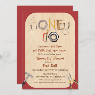 Honey Do Couples Shower Invitation