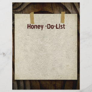 Honey-Do-List Letterhead Stationery