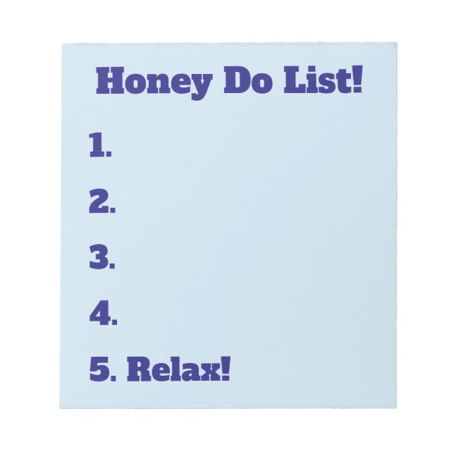Honey Do List Notepad (Front)