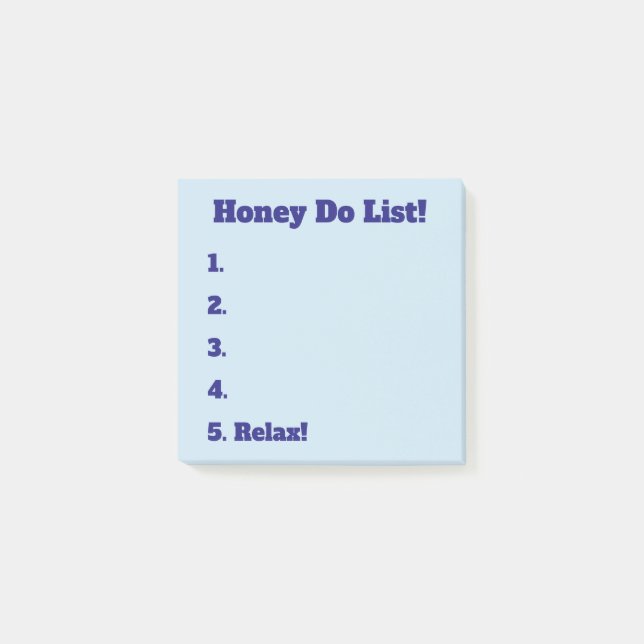Honey Do List Sticky Notes (Front)