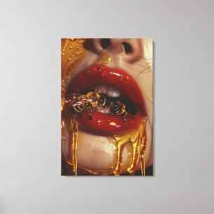 Honey Drip Beauty Canvas Print