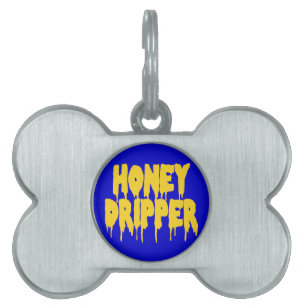 Honey Dripper Pet ID Tag