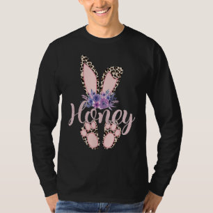 Honey - Easter Bunny-Cheetah Leopard Print-Mother' T-Shirt