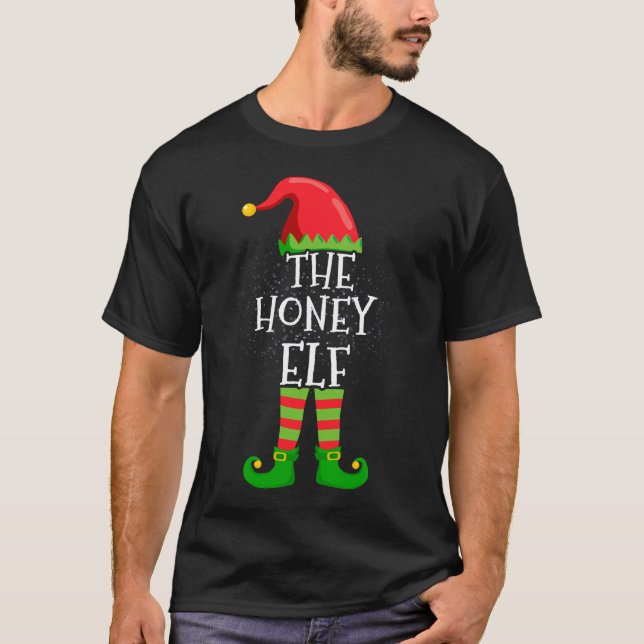 Honey Elf Family Matching Christmas Group Funny  T-Shirt (Front)