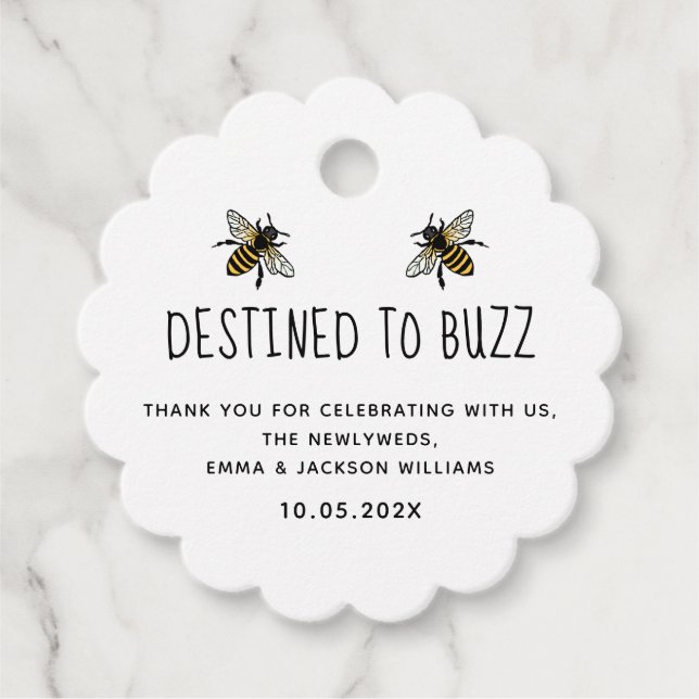 Honey favour Tags | Pure Honey (Front)