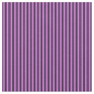 Honey Flower, Dark Purple and Violet Pink Stripes Fabric